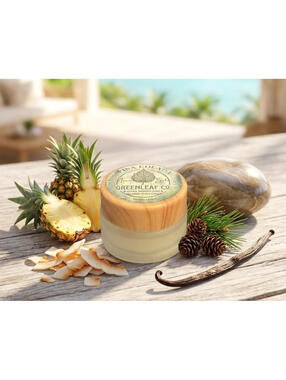 Pina Colada Handmade Lip Balm - Beeswax and Coconut Oil